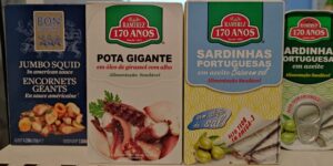 Encornets et poulpe en boite